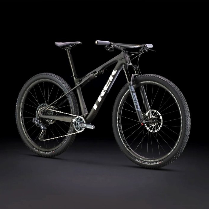 Bicicleta de montanha TREK SUPERCALIBER 9.8 1ª Geração 2023 Matte Carbon/Gloss Trek Black  ENCOMENDE A SUA