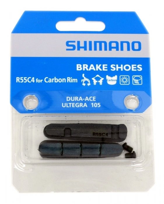 Refil de sapata de freios ferradura Shimano R55C4  para aros de carbono 1260216