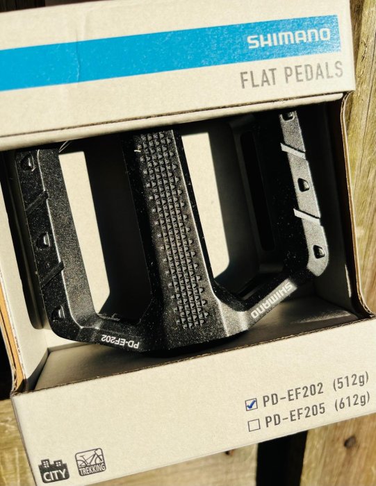 Pedal plataforma Shimano PD-EF202 preto 