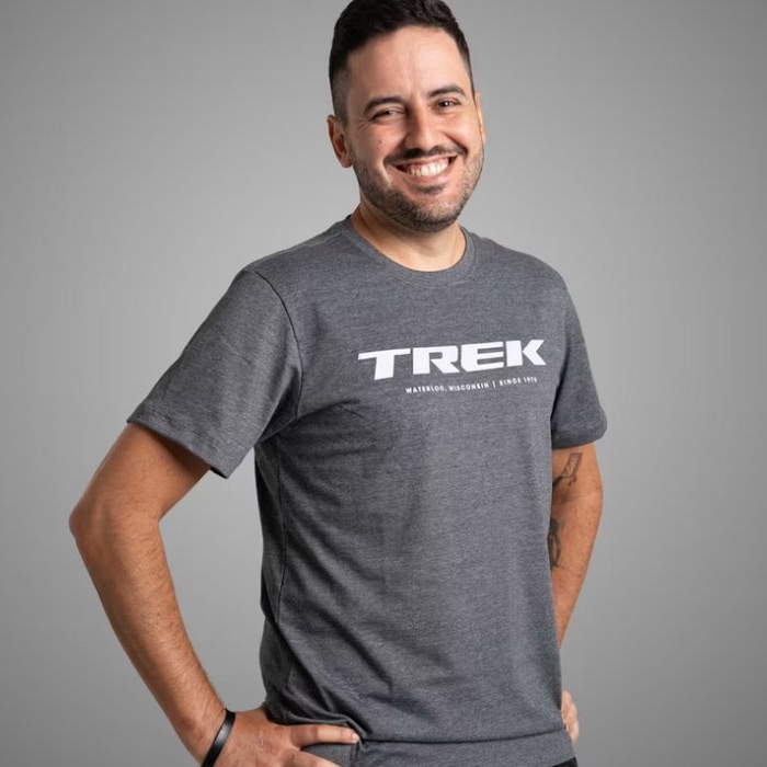 Camiseta Trek Unissex Cinza Escuro tam GG 5325067