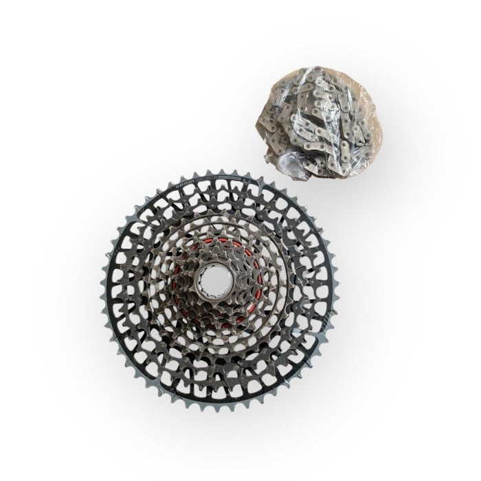 Kit Transmissão Sram X0 Eagle T-type XS-1295 10-52 + Corrente Red 12v - Usado