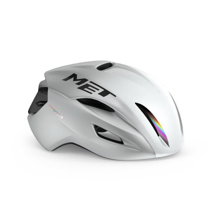 Capacete Road MET Manta MIPS - Branco Holográfico M (56-58cm) Em breve!