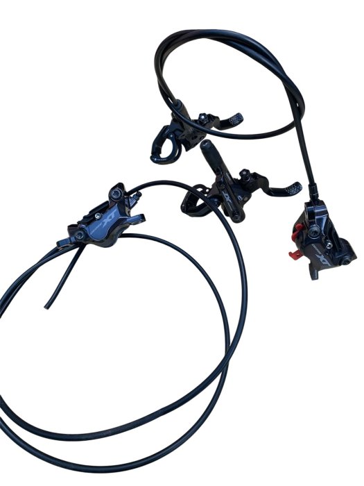 Par Freio Shimano Deore Xt M8120 4 Pistoes Pastilha Aleta - USADO